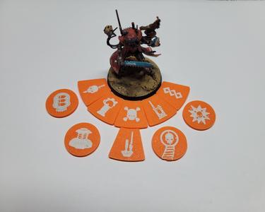 KT24 Phobos Strike Team Tokens (deboss and multicolor)