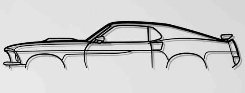 Ford Mustang Fastback 1969 Wall Art