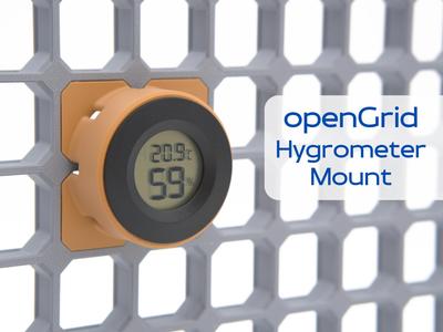 openGrid Ventilated Round Hygrometer Mount