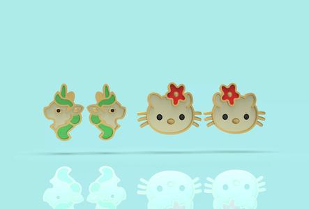 The Unicorn Stud Tops For Kids 3DM - 0013