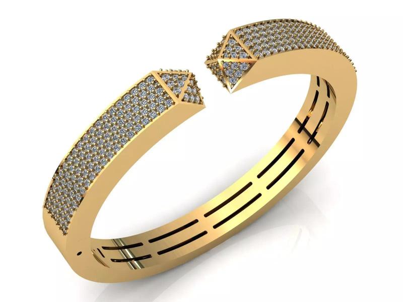 Sauvage Square Bracelet Pave