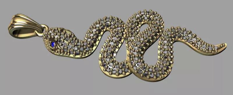 Snake Serpent Pendant