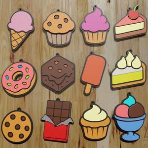 PACK 12 KEYCHAINS / KEYCHAIN ICE CREAMS AND DESSERTS (STL AND 3MF)