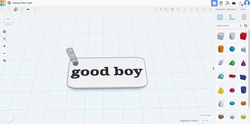 good boy keychain
