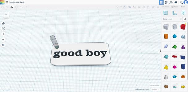 good boy keychain