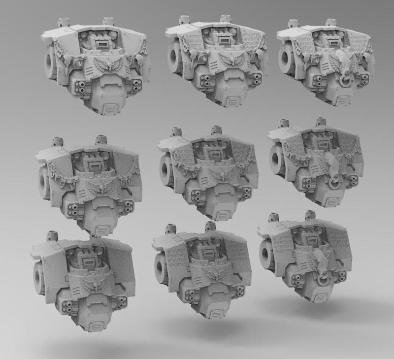 Wolf Mech Torso Variants