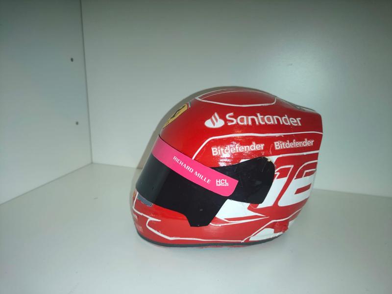 Leclerc-Sainz helmet 2023 scale 1/2