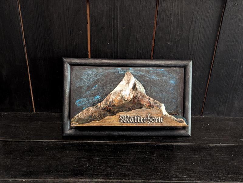 Matterhorn 3D Model - Wallhanged