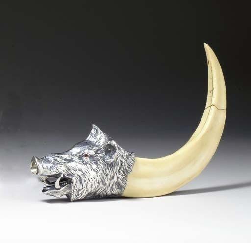 BOAR TOOTH SCULPTURE