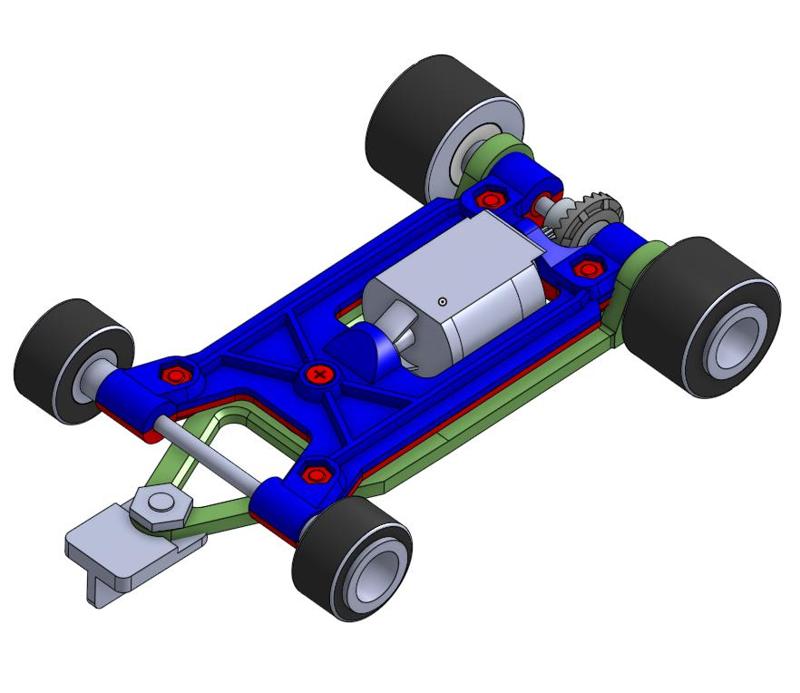 VINTAGE STYLE SLOT CAR FOR MABUCHI 16D