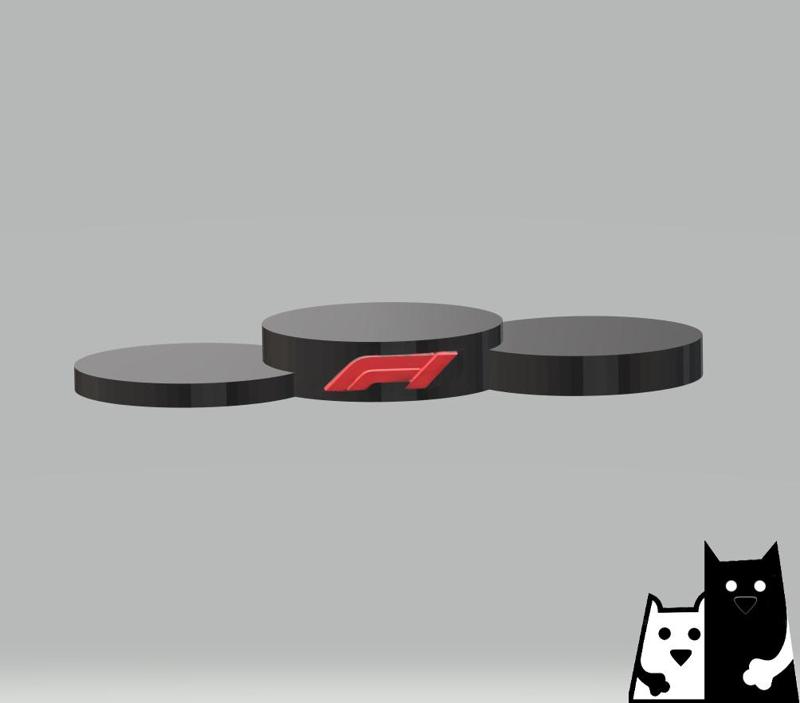 Formula 1 Podium for F1 Figures Alonso Sergio Perez Sebastian Vettel