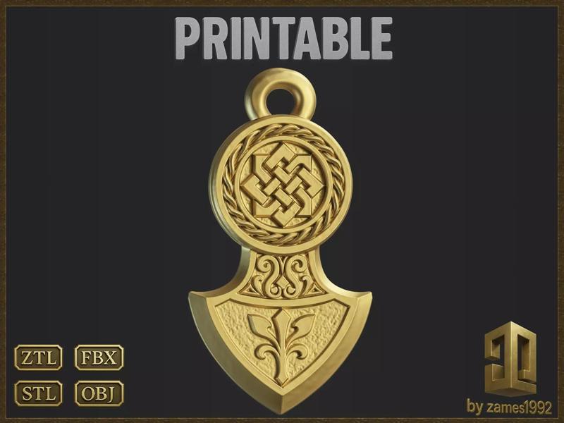 Celtic Slavic Medieval Pendant