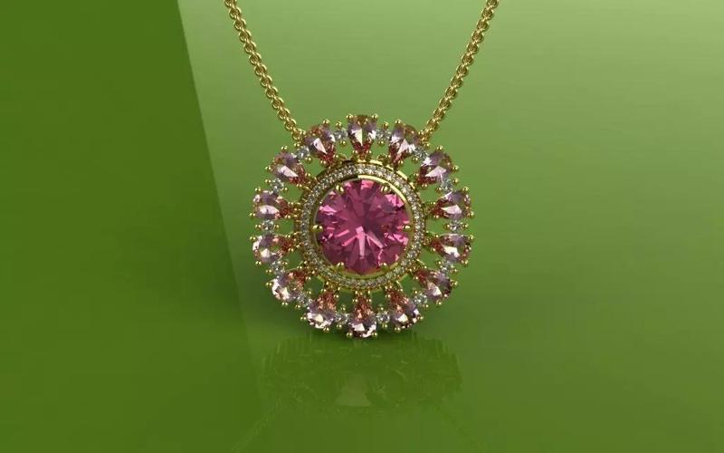Classic Round Pendant - 3D Jewelry - PG-305