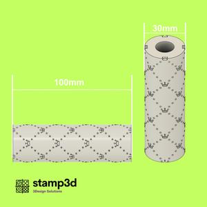 Texture roller Crowns seamless pattern | Texture roller Crowns seamless pattern
