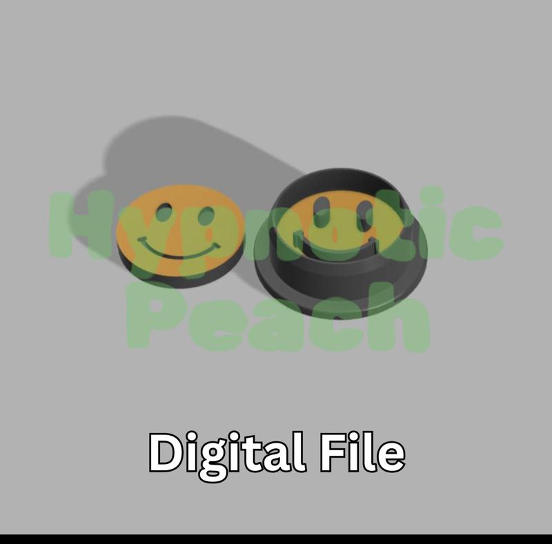 Smiley Face Y2K Polymer Clay Cutter 23mm