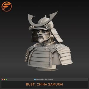 CHINA SAMURAI BUST