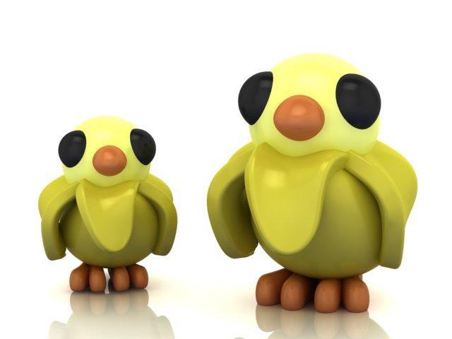 Chick Banana Printable Plastic Toy: A Fun and Interactive Plaything for Children
