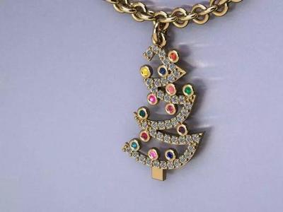 christmas tree pendant