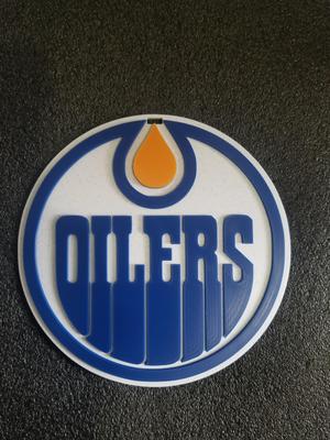 Edmonton oilers plague/keychain