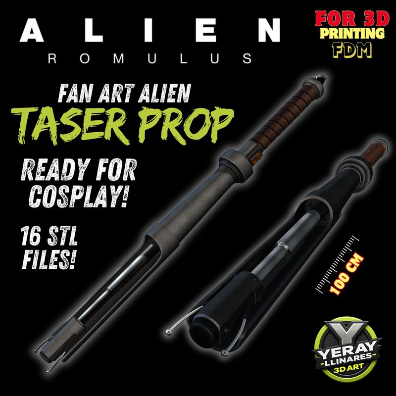 Alien: Romulus Taser Prop - FDM Print & Cosplay Ready Replica