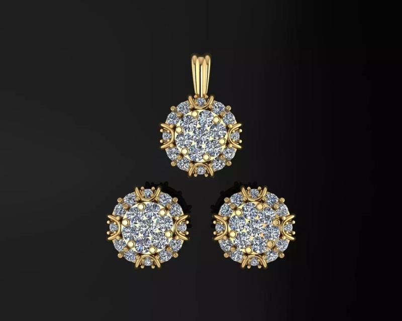 Diamond Locket Set Printable