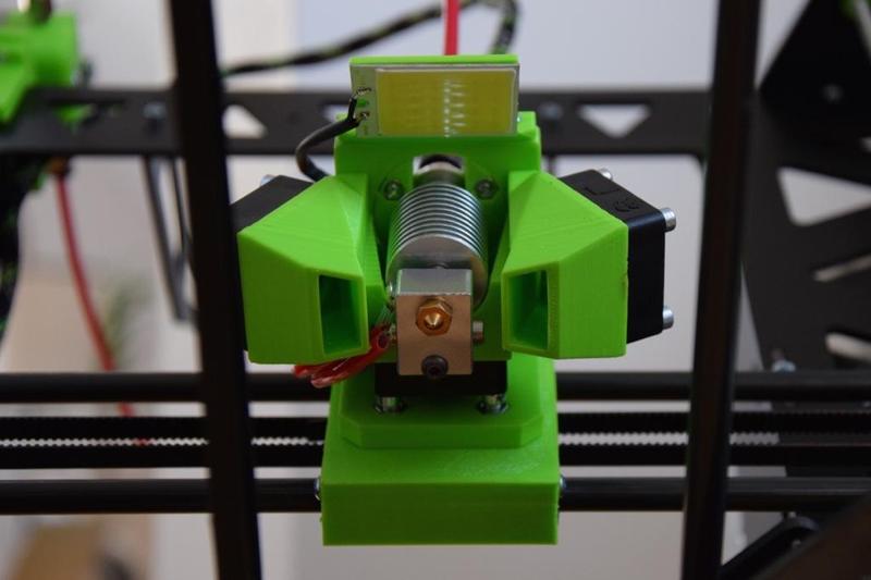modular hotend bowden mount incl. fan duct and light
