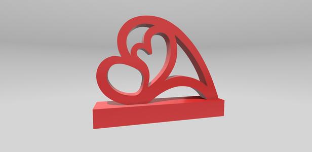Layered Love, Heart in Heart Statue,  Love Heart Sculpture Statue, Gift Home Decor Figurine,  Love gift, engagement gift, marriage, proposal, I love you Valentine's Day