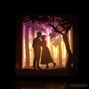 couple in love LIGHTBOX lamp