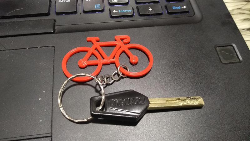 Road bicycle keyfob
