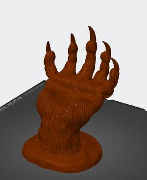 Controller support object werewolf hand