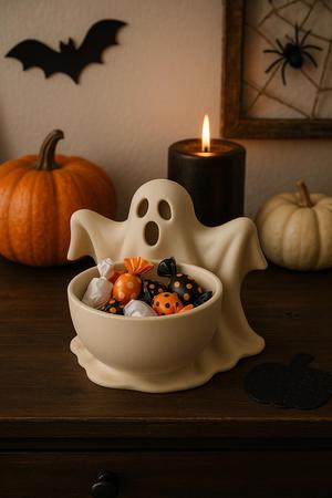Spooky Ghost Catchall Bowl – 3D Printable Halloween Decor