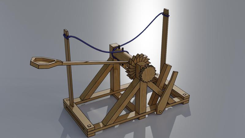 Leonardo da Vinci's catapult