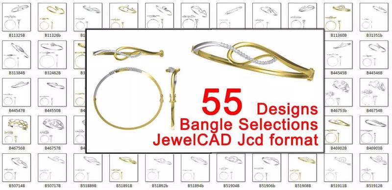 JCD Format bangle designs collection for jewelry