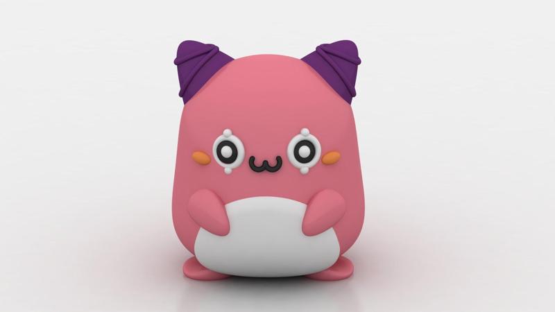 3D kawaii character toy 3d printable model