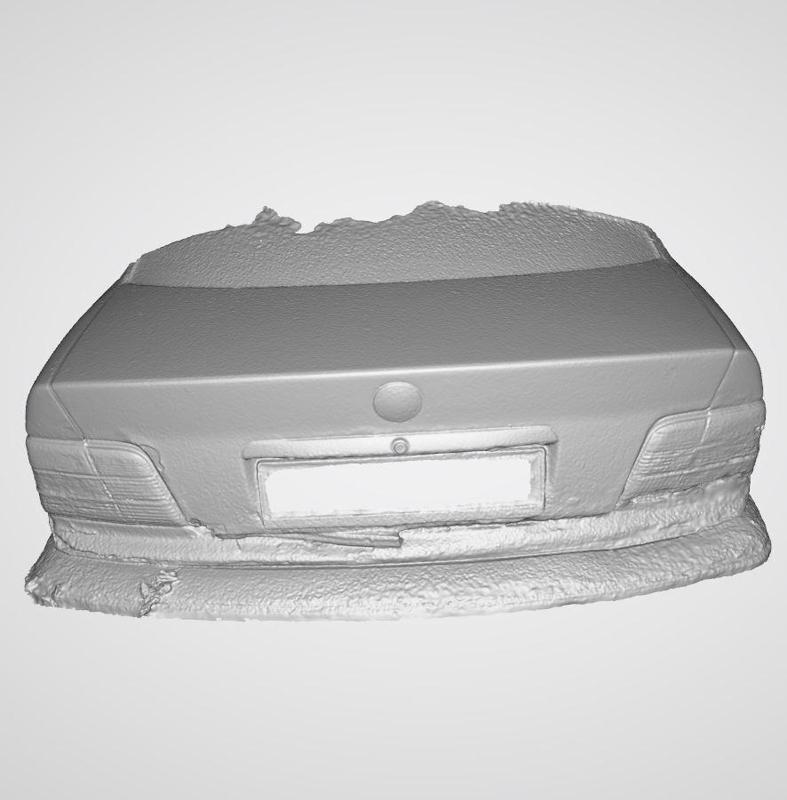 BMW E36 trunk 3d scan