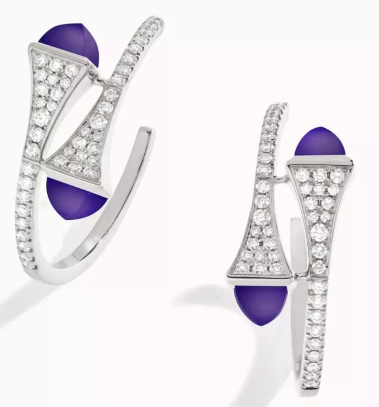 Pyramid Hoop Earring