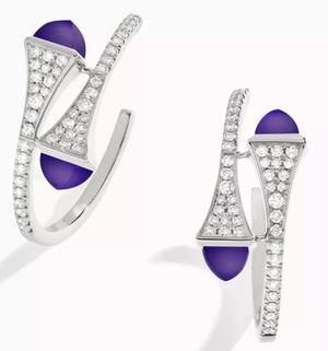 Pyramid Hoop Earring