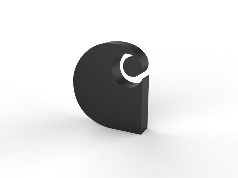 carhartt LOGO TABLETOP 3D SIGN