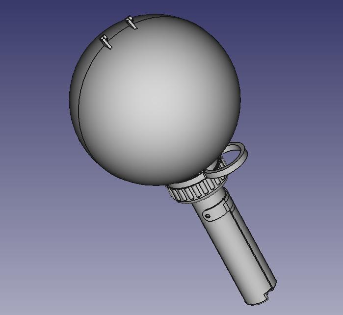 No74 Mk II Sticky Bomb British Grenade 1:1 Reenactment Model