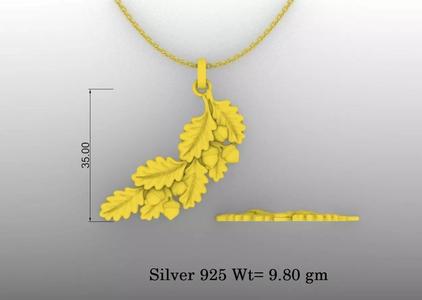 Beautiful Leaf bunch Pendant for girls