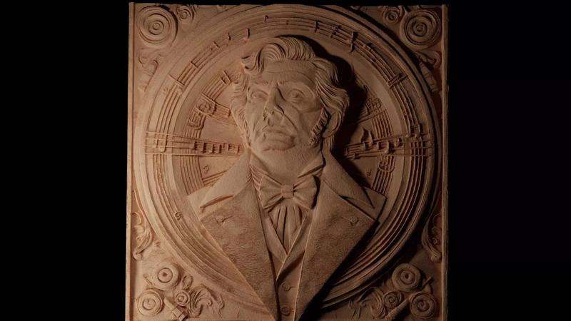 Ludwig van Beethoven CNC 3d Print High Relief Sand Casting