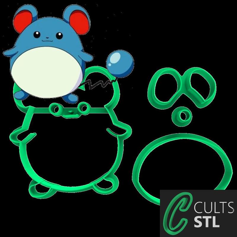 CORTADOR MARILL - POKEMON - 6,5cm