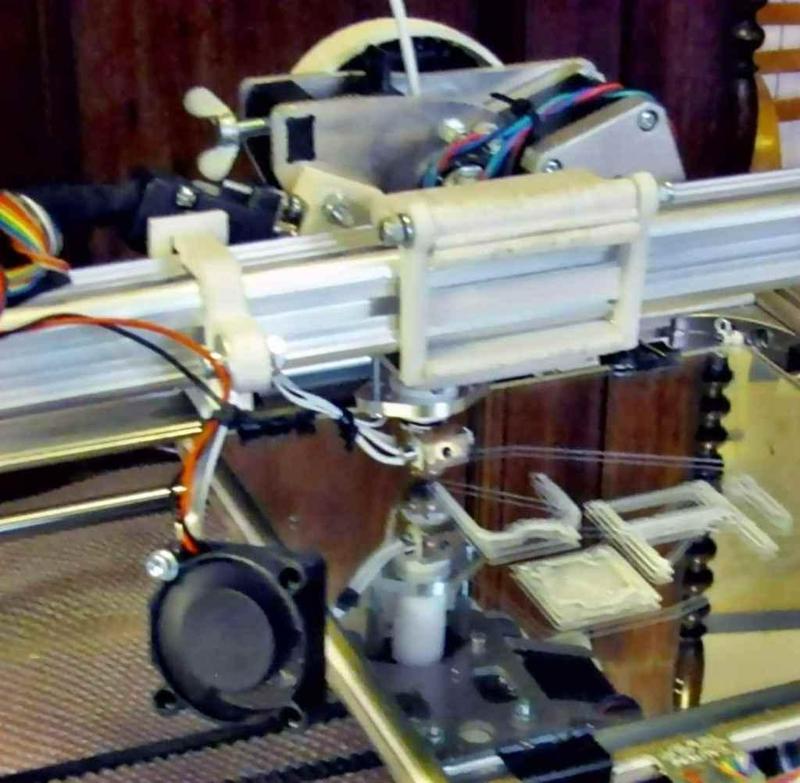 Fast-clamp replacing original fan mount for k8200/3drag