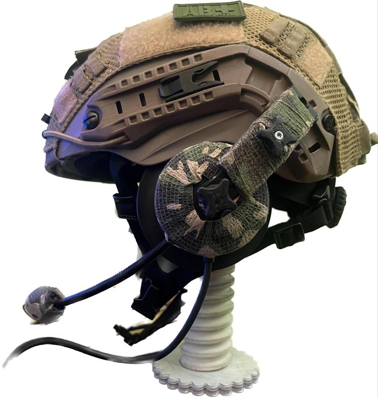 Airsoft Headset console for tactical helmet