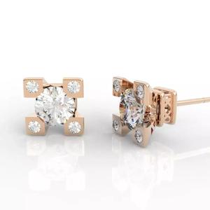 Eiffel Tower Diamond Earrings