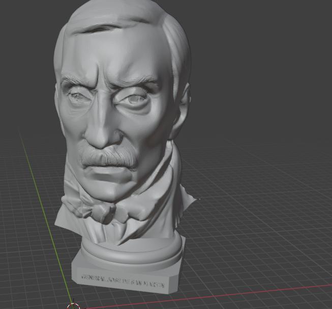 Busto de José de San Martín - Modelo 3D para impresión
