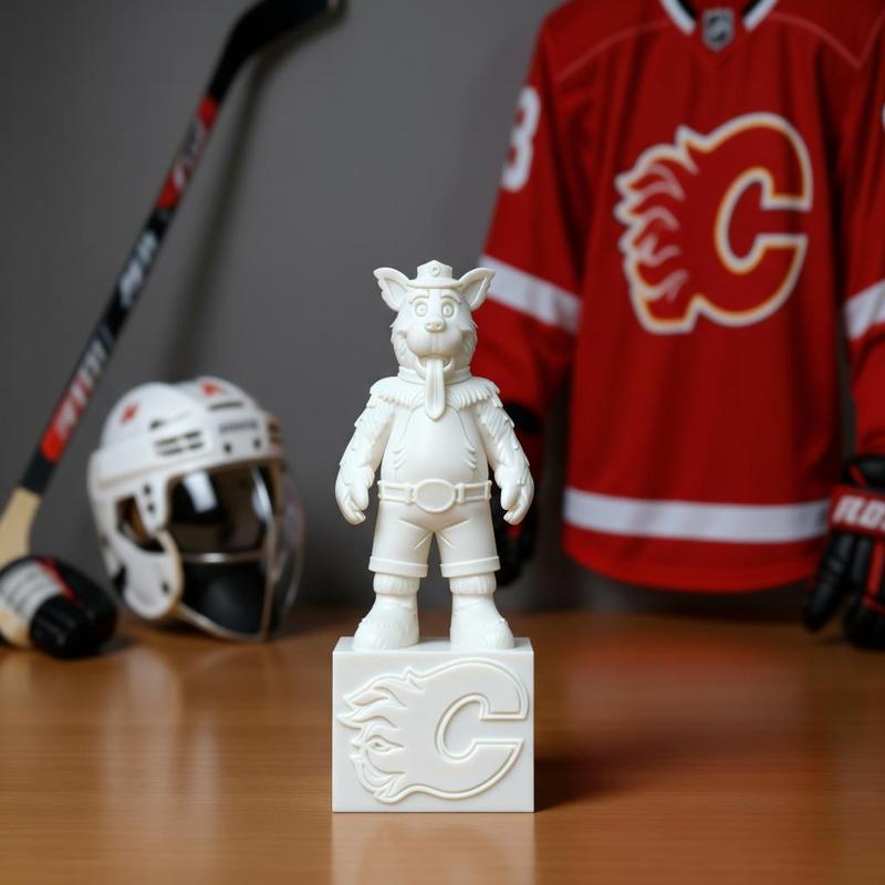 NHL - Calgary Flames mascot statue - Harvey the Hound