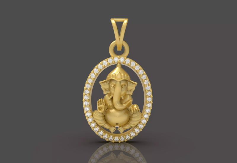 Ganpati Pendant - 0084