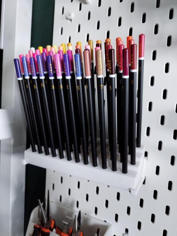 50x crayon holder - incl. IKEA Skadis - rail
