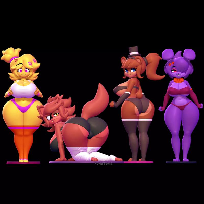 Frenni  Fexa Chiku Bonfie - Fap Nights At Frennis NSFW and SFW